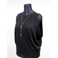 Bluzka XXL w luźnym stylu oversize - czarna wieczorowa